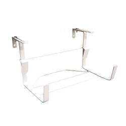 Support jardinière fer plat fixations réglables - 35x18 cm - blanc - Louis Moulin