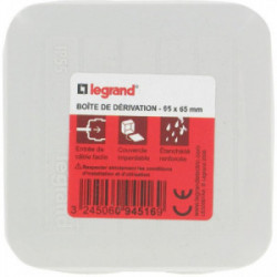 Boîte de dérivation IP55 65x65x40 mm gris - LEGRAND