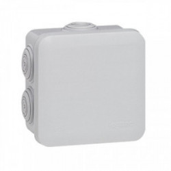 Boîte de dérivation IP55 80x80x45 mm gris de marque LEGRAND, référence: B1220400