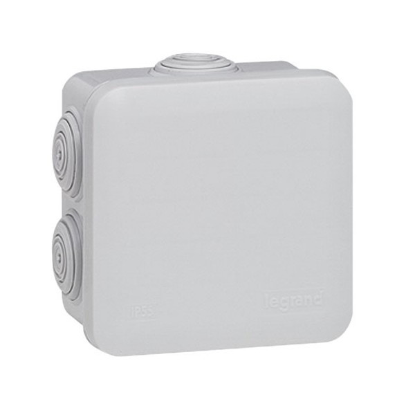 Boîte de dérivation IP55 80x80x45 mm gris