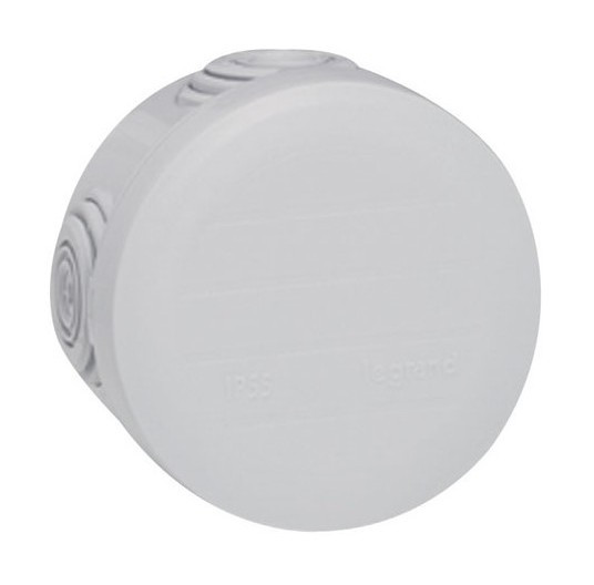 Boite de dérivation IP55 diametre 60mm profondeur 40mm gris