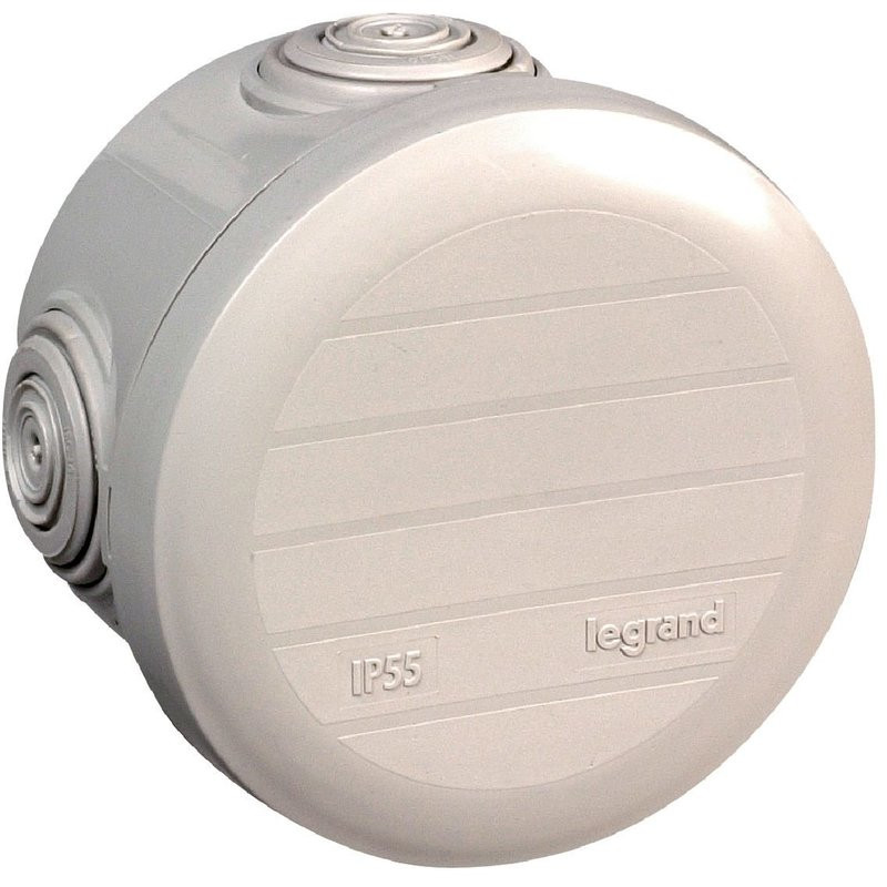 Boîte de dérivation Plexo ronde IP55 D70 PRF45 GRIS