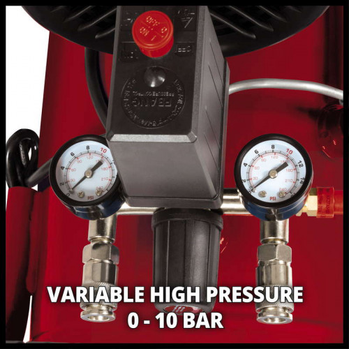 Compresseur TC-AC 420/50/10 V - Puissance d'aspiration 420 l/min - Pression max. 10 bar - 2200W RECONDITIONNE - EINHELL 