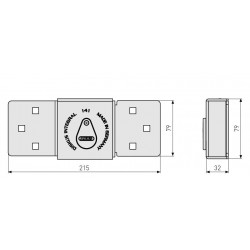 Diskus Integral Porte Arriere + Cadenas 20 Blister - ABUS