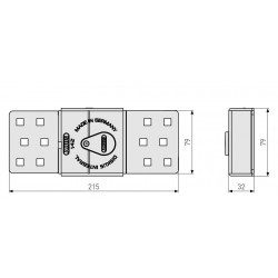 Diskus Integral Porte Laterale  + Cadenas 20 Blister - ABUS