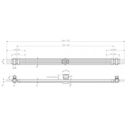 Barre Transversale Marron + Cyl. EC660N 30/60 - ABUS