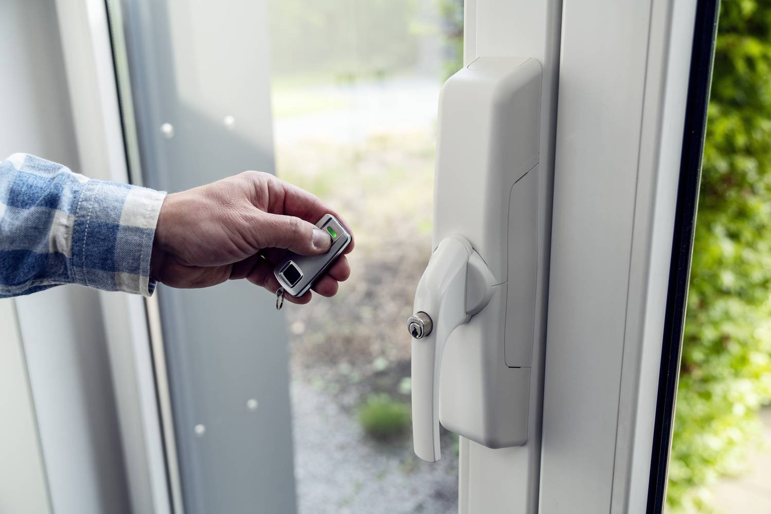 ABUS Poignee Fenetre motorise Blanc HomeTec Pro