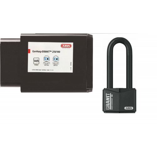 Serrure pour conteneur + cadenas Granit varié - ABUS