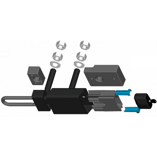 Serrure pour conteneur + cadenas Granit varié - ABUS