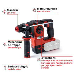 Marteau perforateur sans fil HEROCCO Power X-Change - EINHELL 