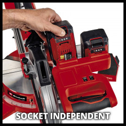 Scie à onglet radiale sans fil – TE-SM 36/210 Li Solo – Lame 210 mm – Système coulissant – Sans batterie ni chargeur - EINHELL 