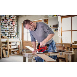 Scie sauteuse pendulaire sans fil 18 V – Coupe 70 mm – Mouvement pendulaire – Coupe en biais 45° – Sans batterie ni chargeur - EINHELL 