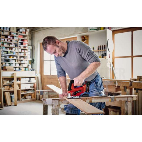 Scie sauteuse pendulaire sans fil 18 V – Coupe 70 mm – Mouvement pendulaire – Coupe en biais 45° – Sans batterie ni chargeur - EINHELL 