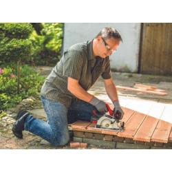 Scie circulaire portative sans fil TE-CS 18/165-1 Li-Solo – Ø 165 mm – Profondeur de coupe 54 mm – Sans batterie ni chargeur - EINHELL 