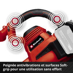 Aspirateur-souffleur de feuilles sans fil GE-CL 36/230 Li E-Solo – 36 V – Aspiration et soufflage – Sac 45 L – Sans batterie ni - EINHELL