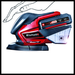 Ponceuse multifonction sans fil TE-OS 18/150 Li-Solo – 24000 osc/min – Course 1,6 mm – Plateau 150 mm – Sans batterie ni chargeu - EINHELL 