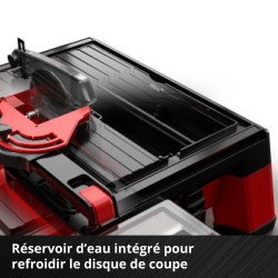 Coupe-carrelage sans fil - TE-TC 18/115 Li-Solo - 18 V - Ø 115 mm - 24 mm (90°) / 16 mm (45°) - 3800 tr/min - table inclinable 0 - EINHELL