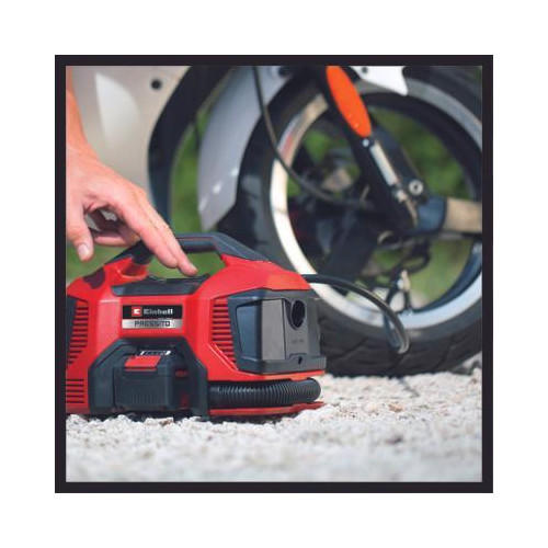 Compresseur sans fil – PRESSITO 18/21 – 18 V – 10,5 bar – 21 L/min – gonflage / dégonflage – sans batterie ni chargeur - EINHELL 