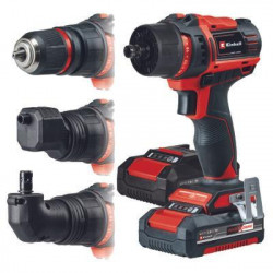 Perceuse-visseuse sans fil TE-CD 18/45 + 2 batteries 2,0 Ah + 22 accessoires -  couple max. 45 Nm - EINHELL 