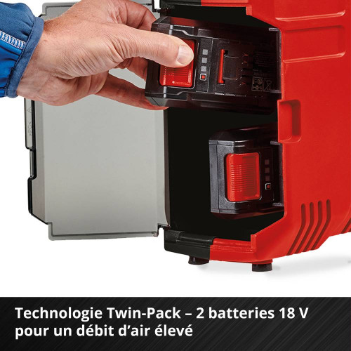 Compresseur sans fil – TE-AC 36/8 Li OF Set-Solo – 36 V – 8 bar – 90 L/min – sans batterie ni chargeur - EINHELL 