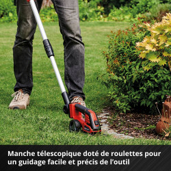 Cisaille à gazon / taille-buissons sans fil – GE-CG 18/100 Li T-Solo – 18 V Power X-Change – lame gazon 100 mm – lame buisson 20 - EINHELL 
