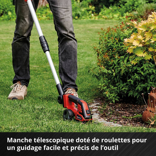 Cisaille à gazon / taille-buissons sans fil – GE-CG 18/100 Li T-Solo – 18 V Power X-Change – lame gazon 100 mm – lame buisson 20 - EINHELL 