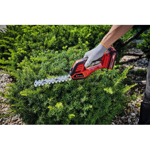 Cisaille à gazon / taille-buissons sans fil – GE-CG 18/100 Li-Solo – 18 V Power X-Change – lame gazon 100 mm – lame buisson 200  - EINHELL 