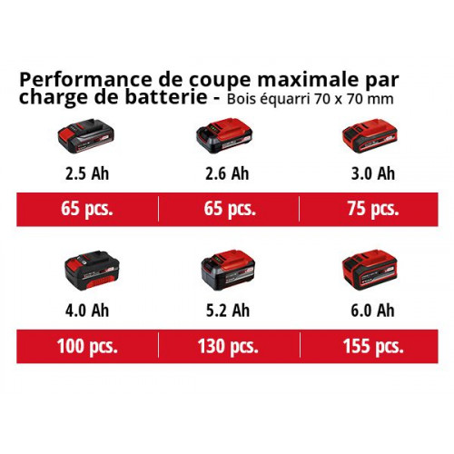 Élagueuse sur perche sans fil – GC-LC 18/20 Li T-Solo – 18 V Power X-Change – guide 20 cm – vitesse de coupe 5,5 m/s – perche té - EINHELL 
