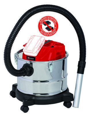 Aspirateur à Cendres Sans Fil Einhell TE-AV 18/15 Li C-Solo – 15 L, 100 mbar - vue 5