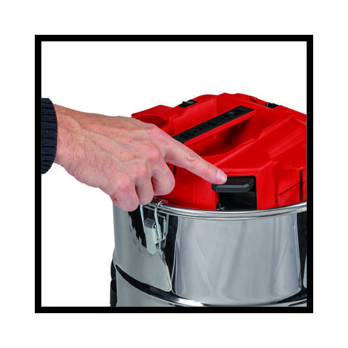 Aspirateur à cendres sans fil – TE-AV 18/15 Li C-Solo – 18 V – 100 mbar – 15 L – soufflerie – sans batterie ni chargeur - EINHELL 