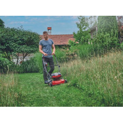 Tondeuse à gazon sans fil – GE-CM 36/48 Li M-Solo – Largeur de coupe 48 cm – Mulching – Power X-Change - EINHELL 