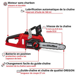 Tronçonneuse sans fil Power X-Change FORTEXXA 18/30 - sans batterie ni chargeur - EINHELL 