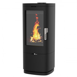 Poêle à bois - MAONIE - 11,5 kW fonte noir – bûches 50 cm – sortie Ø150 mm de marque Supra, référence: B8141200