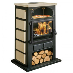 Poêle à bois vintage - 350104SAHARA de marque Godin, référence: B8142400