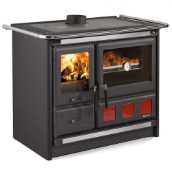 Cuisinière à bois - ROSAXXL5.0ACIERNOIRANTHRACITE de marque Nordica extraflame, référence: B8144500