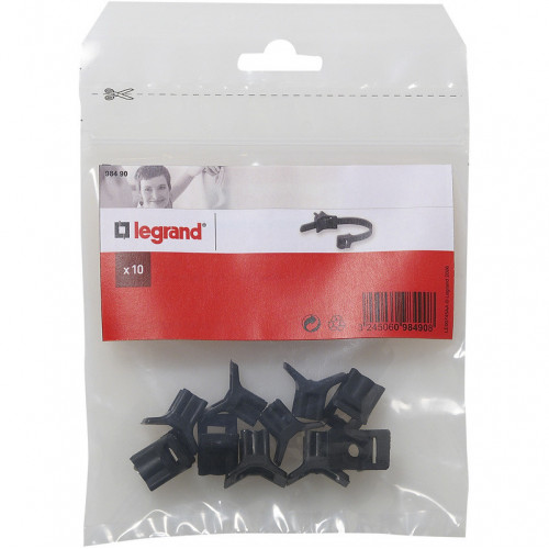 Legrand 10 embase pour collier colson noir