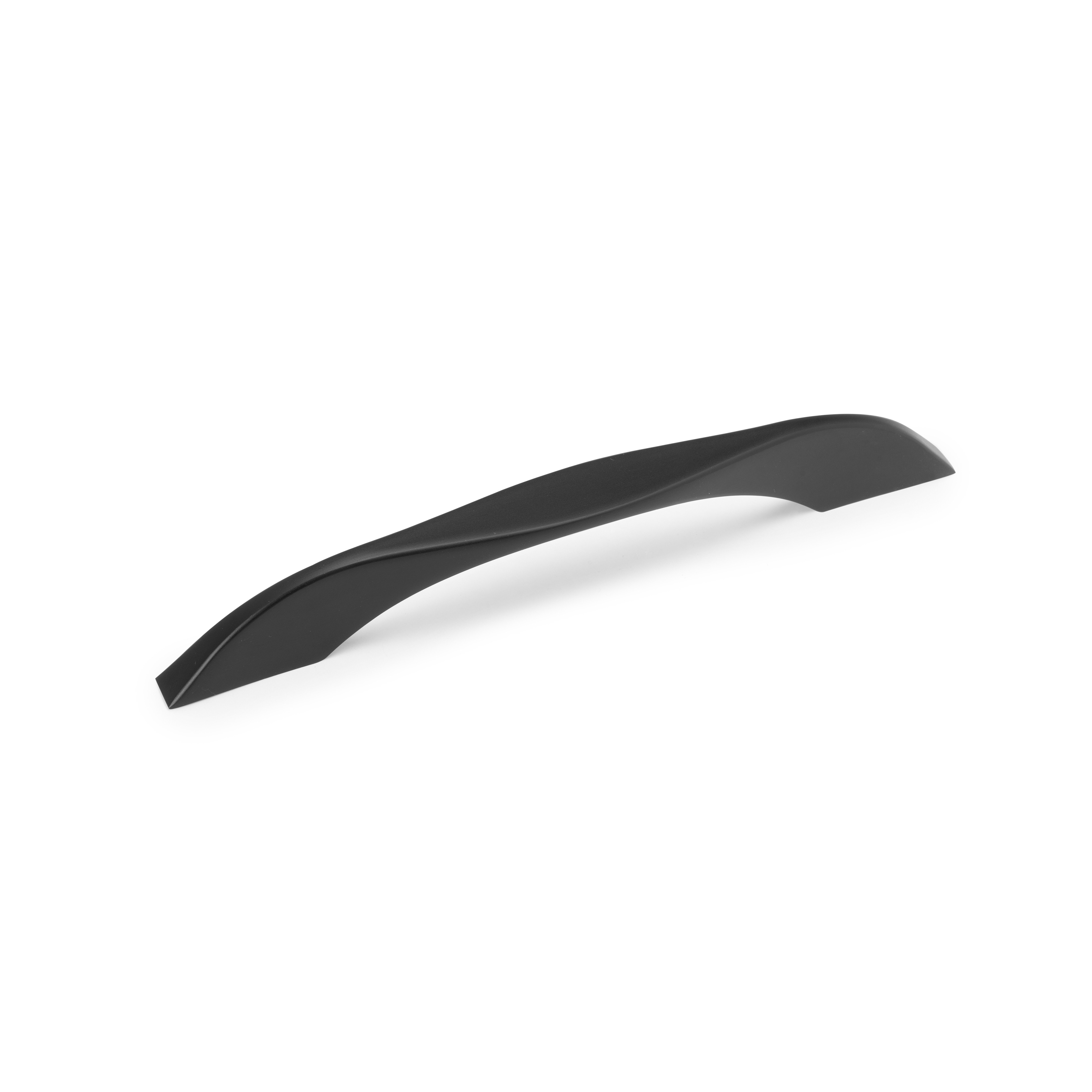 Lot de 8 poignées pour meubles Varna - L181mm - entraxe 160mm - Zamak - Peint en noir