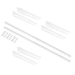 Kit de 4 bacs de rangement pour tiroirs de salle de bain- en plastique- Blanc - EMUCA