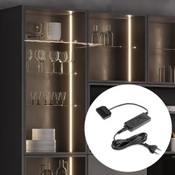 Kit de 10 bacs de rangement pour tiroirs de salle de bains- en plastique- Gris antracite - EMUCA