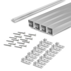 Tiroir extérieur Vertex 40 kg hauteur 131 mm- Profondeur:400- Peint en aluminium- Acier - EMUCA