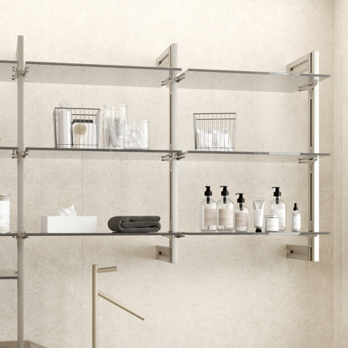 Kit de 10 bacs de rangement pour tiroirs de salle de bain- en plastique- Blanc - EMUCA