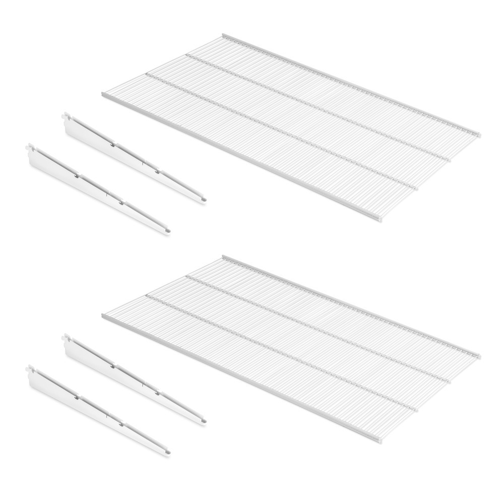 Jeu de Shelvo set d'étagères de cuisine circulaires- pour module de 800mm- Plastique et Aluminium- Gris