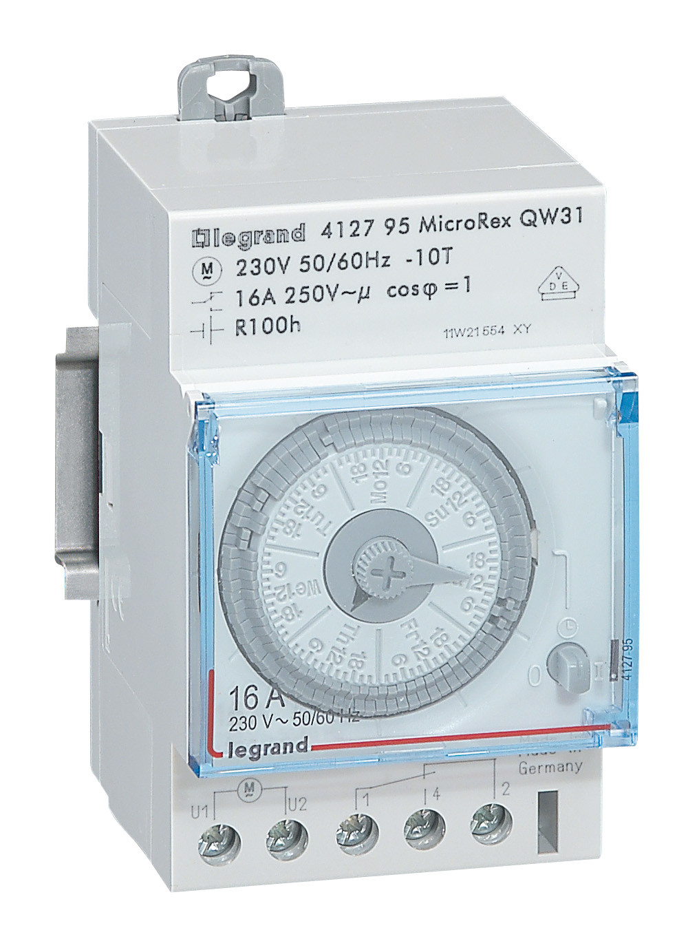 Interrupteur horaire analogique hebdomadaire 3 modules