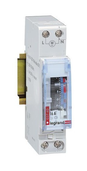 Inter horaire analogique manuel 1 module legrand 412790