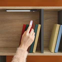 Tiroir extérieur Vertex 93 mm - Push Syncro- 450- Peint en blanc- Acier - EMUCA