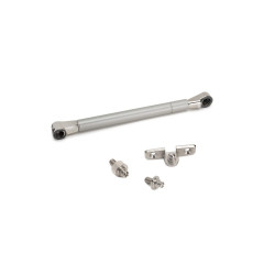 Kit de 6 bacs de rangement pour tiroirs de salle de bains- en plastique- Gris antracite - EMUCA