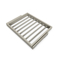 Lot de 20 poignées pour meubles Varna- L247mm- Zamak- Nickel satiné - EMUCA