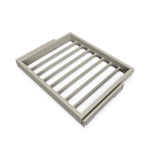 Lot de 20 poignées pour meubles Varna- L247mm- Zamak- Nickel satiné - EMUCA