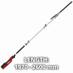 Taille-haies Télescopique électrique GC-HH 90/2046 T - jusqu'à 2,6 m + chaîne et sangle RECONDITIONNE - EINHELL 