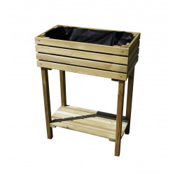 Mini carré potager surélevé KÜB - 60x30xH19,6/80 cm de marque Jardipolys, référence: J8185900